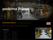 Tablet Screenshot of posilovna-pruvan.cz